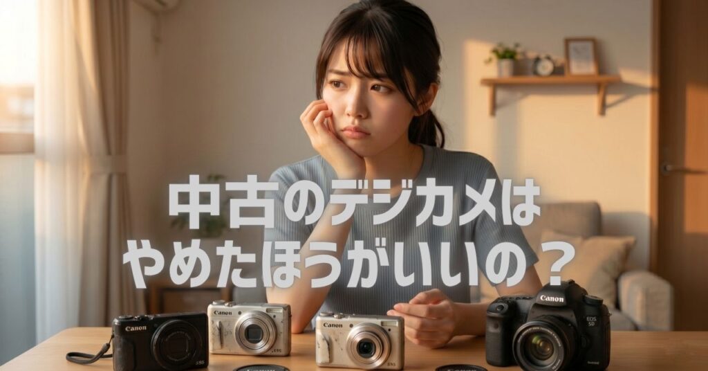 中古のデジカメはやめたほうがいい？