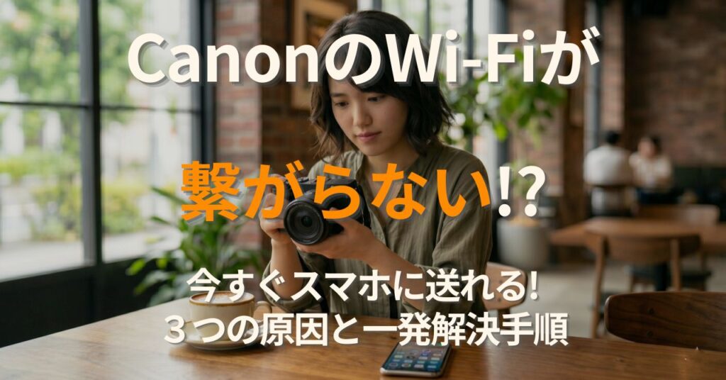 キヤノンのWi-Fiが繋がらないときの対処法