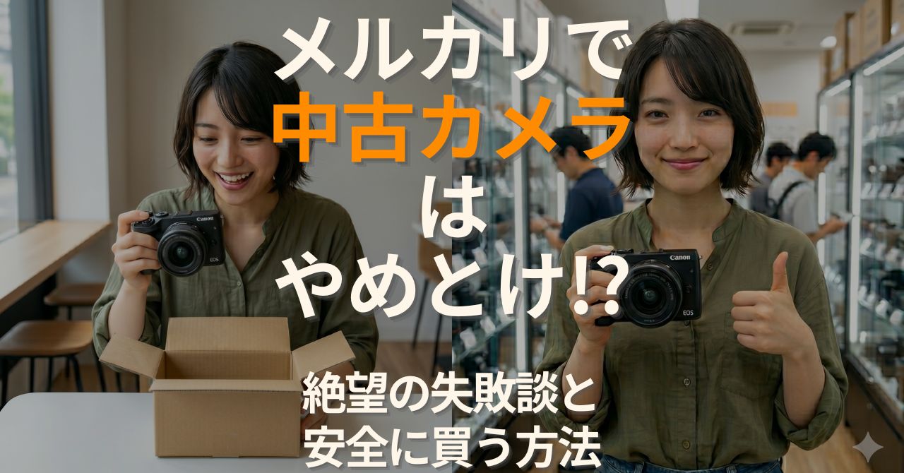メルカリで中古カメラはやめとけ？