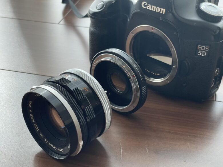 カメラ＋マウントアダプター＋レンズ